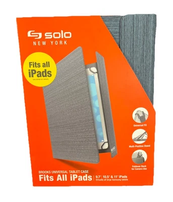 Universal Tablet Case fits all iPads 9.7"-10.5" LightGray Solo Everett - Image 1 of 2
