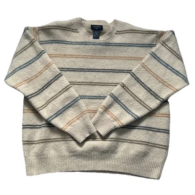 Suéter Dockers Beige Multicolor Tejido a Rayas Cuello Redondo Para Hombre Talla XL Rayas  Foto 1 de 4