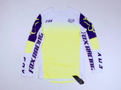 Mens FOX Racing 360 Flexair Neon Yellow Motocross Cycling Printed Jersey Size XL - Image 1 of 4