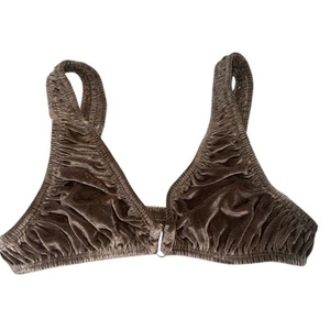 Reggiseno Skims Velluto Elasticizzato Tuffo Miele Triangolo Nuovo Con Etichette Taglia S - Foto 1 di 4