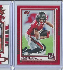 2025 Donruss Red Press Proof Jalen McMillan #224 - Picture 1 of 2