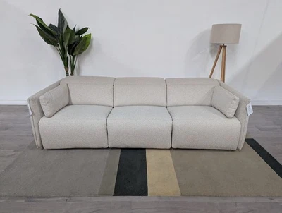 Nest Katrina Vista Linen Fabric 3 Seater Power Recliner Sofa RRP £3597 - Image 1 of 4