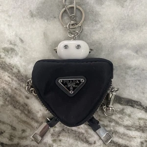 Prada Robot Keychain Bag Charm Zip Up Pouch - Picture 1 of 9