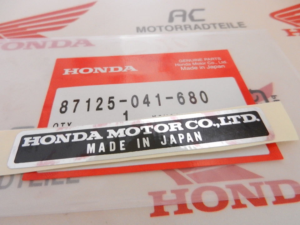 Honda CA 175 CB 160 175 C70 Sticker Frame New Plate Name Honda 87125-041-680 - Image 1 of 1