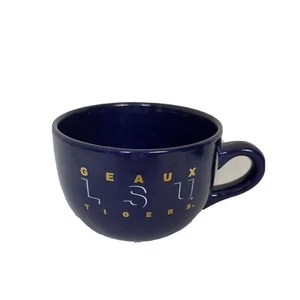 LSU Tigers 22oz Coffee Mug NCAA Oversized Cappuccino Style Purple and Gold - Picture 1 of 6