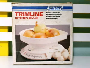 Salter Trimline Kitchen Scale No. 072! Vintage White Scales w/ Box! - Picture 1 of 12