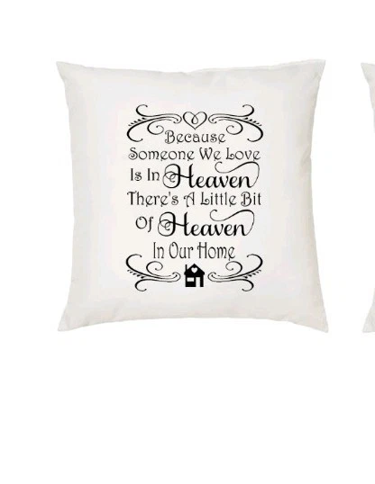 But if heaven in home cushion. Memorial gift. Passing of a loved one. Sympathy  - Image 1 of 1