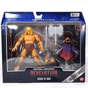 Mattel-MotU Revelation-Masterverse Deluxe Savage He-Man & Orko - B7 - Picture 1 of 6