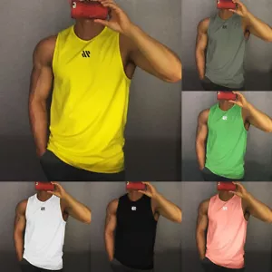Canotta uomo sciolta palestra muscoli singoli allenamento sport fitness senza maniche - Foto 1 di 60