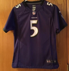 CAMISETA DE FÚTBOL AMERICANO BALTIMORE RAVENS NFL #5 FLACCO NIKE JUVENIL TALLA XL (16)  - Imagen 1 de 10