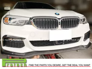 For 2017+ BMW G30 530i 540i 550i M sports Carbon Fiber EC Style Front Bumper Lip - Foto 1 di 2