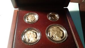 2008 American Buffalo GOLD 4-Coin Proof Set - Box & CoA