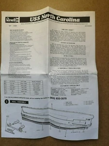 USS NORTH CAROLINA REVELL /MONTAGEANLEITUNG G635 - Bild 1 von 1