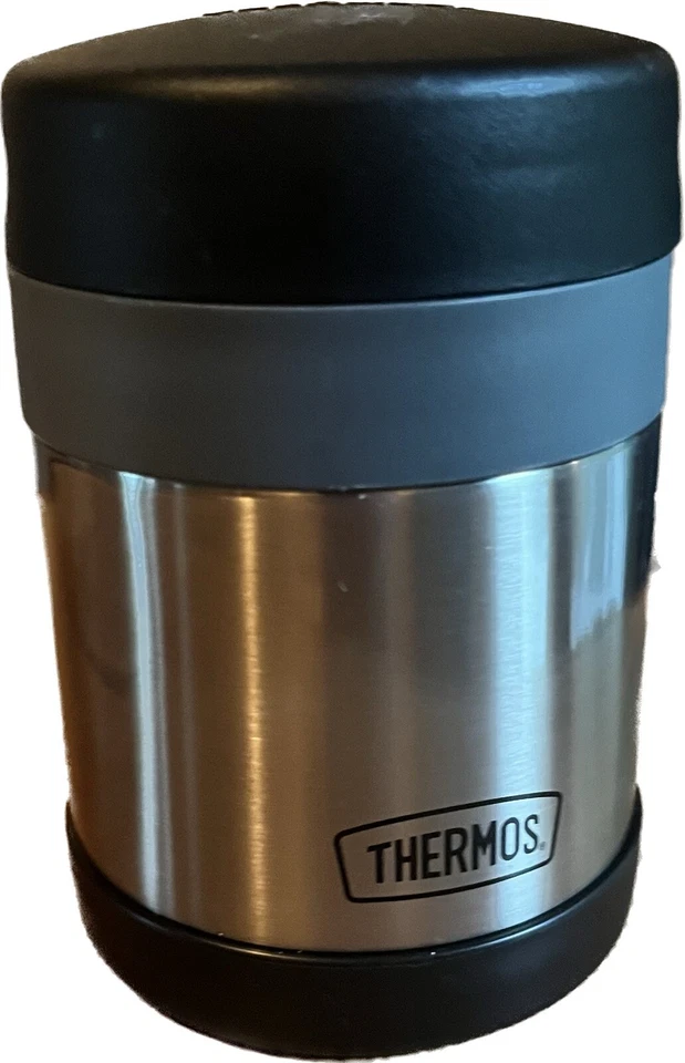 Termo 10 oz. Tarro de comida de acero inoxidable aislado al vacío con cuchara para niños Foto 1 de 4