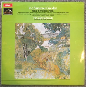 DELIUS - In A Summer Garden BARBIROLLI Halle Orchestra Vinyl LP ASD 2477 EX/EX - Picture 1 of 6