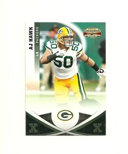 2011 Panini Gridiron Gear Silver X's #95 A.J. Hawk /250 Packers Ohio State OSU - Foto 1 di 2