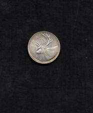Canadian error coin, 25 cent 1968 silver , Struck of center.