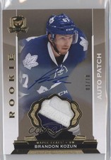 2014-15 Upper Deck The Cup Gold Foil /10 Brandon Kozun RPA Rookie Patch Auto RC