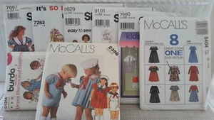 Lot of 8 Assorted Kids McCall's Simplicity Burda Sewing Patterns UNCUT - Picture 1 of 8