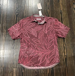 Tommy Bahama Island Zone Short Sleeve Shirt Men’s Medium All Over Print Silk NEW - Picture 1 of 5