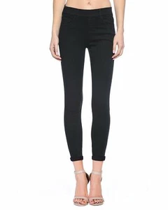 Cello Mid Rise Pull On Deluxe Comfort Skinny Jeans - Black - Picture 1 of 5