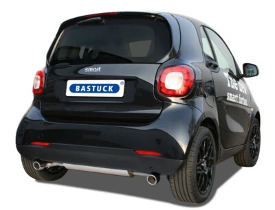 Bastuck Twin E Smart 453 Fortwo 2x76 Escape Deportivo Acero Inox. sin Registro - Imagen 1 de 4