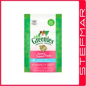 5 x Greenies Cat Feline 60g 60 gms Salmon - Foto 1 di 1