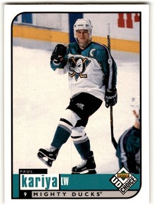 1998-99 UD Choice Paul Kariya #4 Anaheim Mighty Ducks