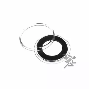 Air-Tite Holders 17mm Black Ring Coin Capsules, 10 Pack - Picture 1 of 2