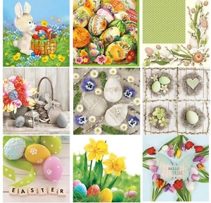 Papierservietten Ostern für Decoupage Basteln Servietten LUXUS 33x33cm 3-lagig x 20 - Bild 1 von 25