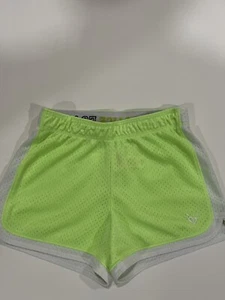 Justice Girls Mesh Shorts, neon green,size 6 - Picture 1 of 3