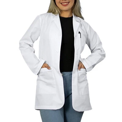 HeedFit 31" Consultation Unisex Lab Coat Premium Quality W/ 3 Pockets & Pen Slot - Image 1 of 4
