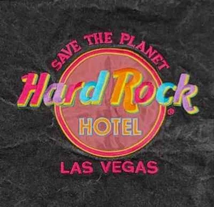 Hard Rock Hotel Las Vegas Womens S Black Denim Jacket Colorful Embroidery USA - Picture 1 of 8