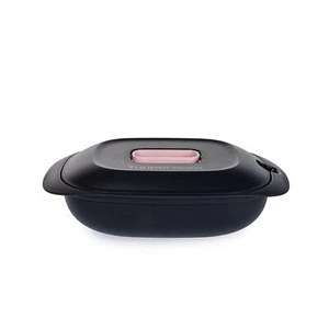 Tupperware Mikro-Gourment Behälter schwarz rosa 1,3 l - Bild 1 von 1