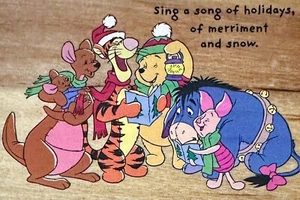 Winnie Pooh Weihnachtslieder Disney Holz Stempel All Night Media 997 J08 - Bild 1 von 8