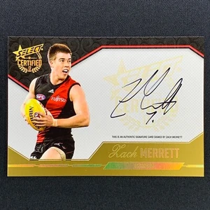 2017 Select Certified AFL Zach Merrett Essendon Certified Signature #075/240 - Picture 1 of 2