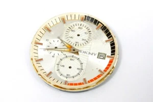DKNY chrono dial and quartz movement for parts / restore -4452 - Imagen 1 de 2