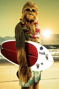 STAR WARS CHEWE SURF CHEWEBACCA FP2668 POSTER - Picture 1 of 1