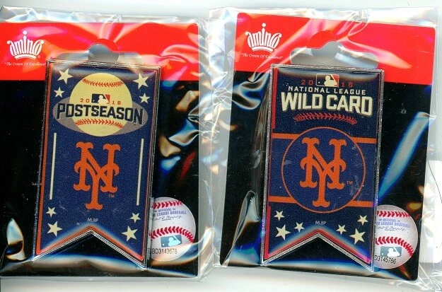 NY Mets 2016 MLB Playoff Pin Choice N.Y. Postseason pins New York NL Wild Card - Image 1 of 1