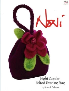 Night Garden Felted Evening Bag - Noni Knitting Pattern #108 - Nora J. Bellows - Picture 1 of 3