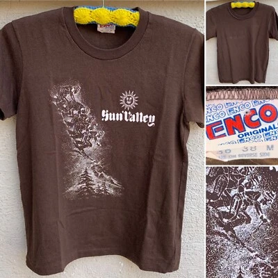 Vintage Sun Valley T Shirt Enco Originals Made In USA Single Stitch 36 38 M - Image 1 of 4