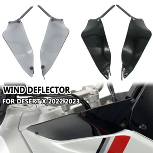 For Ducati Desert X DesertX 2022 2023 Side Windshield Windscreen Wind Deflector - Picture 1 of 12