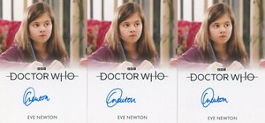 LE New 2023 Doctor Who Autograph card of Eve Newton as Charotte Lux Full Bleed E