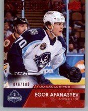 2021-22 Upper Deck AHL Exclusives #142 Egor Afanasyev RC Star Rookie /100