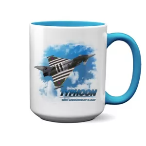 Typhoon Commemorative D-Day Design Eurofighter tazza azzurra 15 oz - Foto 1 di 2