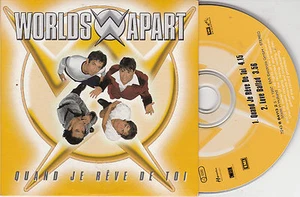 CD CARTONNE CARDSLEEVE WORLDS APART QUAND JE REVE DE TOI 2T 1997 - Picture 1 of 1