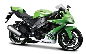 Maisto 1:12 Kawasaki Ninja ZX-10R Green Model (Metal & Plastic) | Toy Motorcycle - Picture 1 of 2