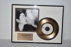 John Lennon wie Start über 24kt vergoldete Schallplatte (mit Echtheitszertifikat) - Bild 1 von 3