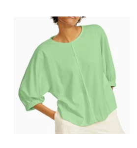 59,50 $ Alfani Petite strukturiertes Dolmanärmel-Top, pistaziengrün, PP - Bild 1 von 8