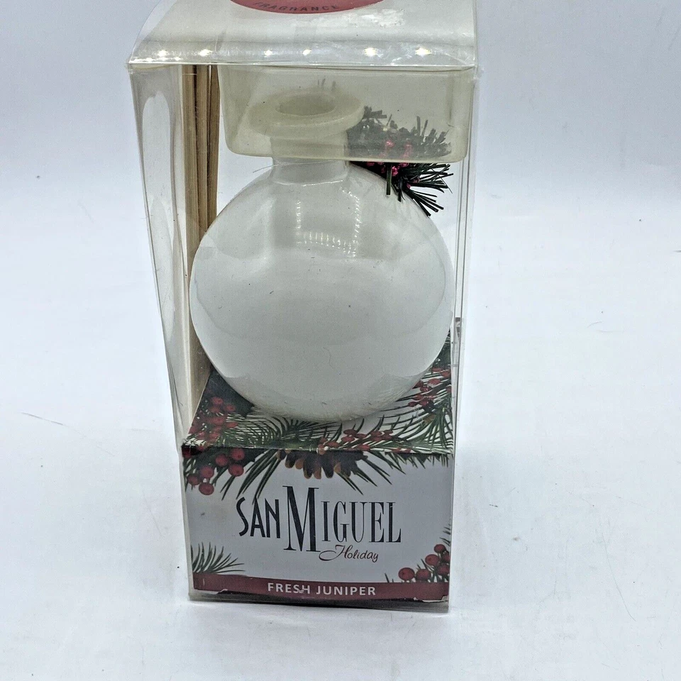 San Miguel Fragrance Diffuser Fresh Juniper Scent 1.4 fl oz White Bottle - Image 1 of 4